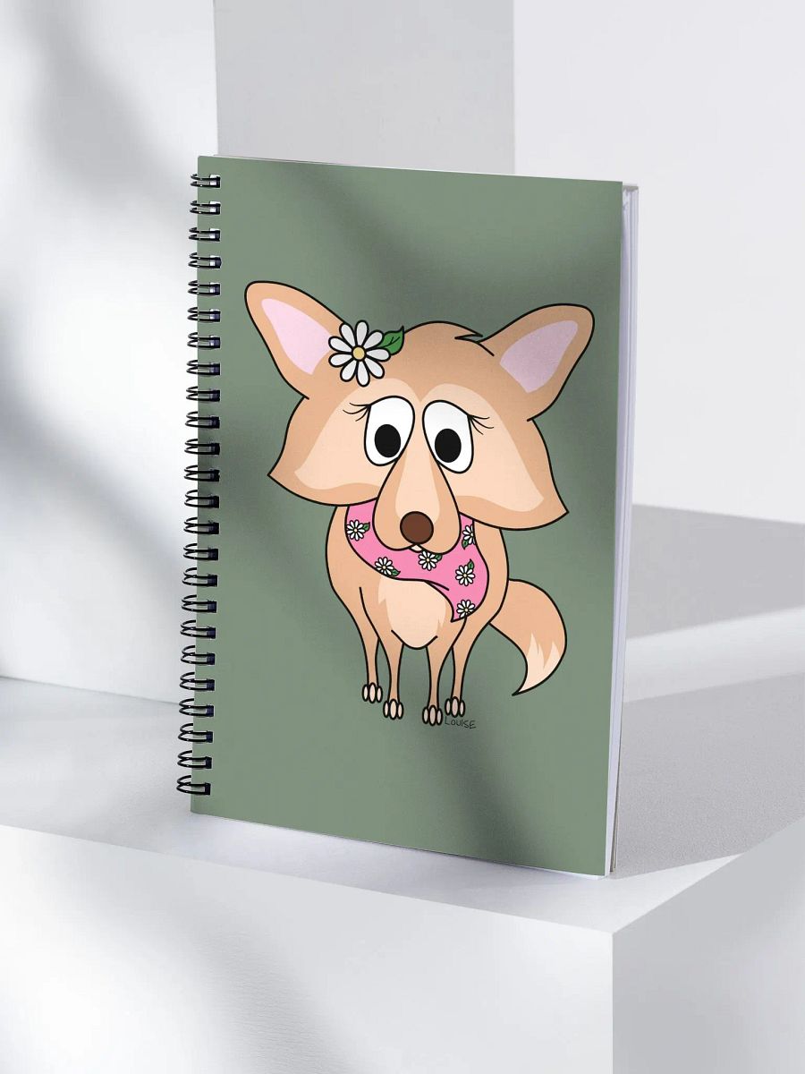 Floral Pup Spiral Notebook product image (4)