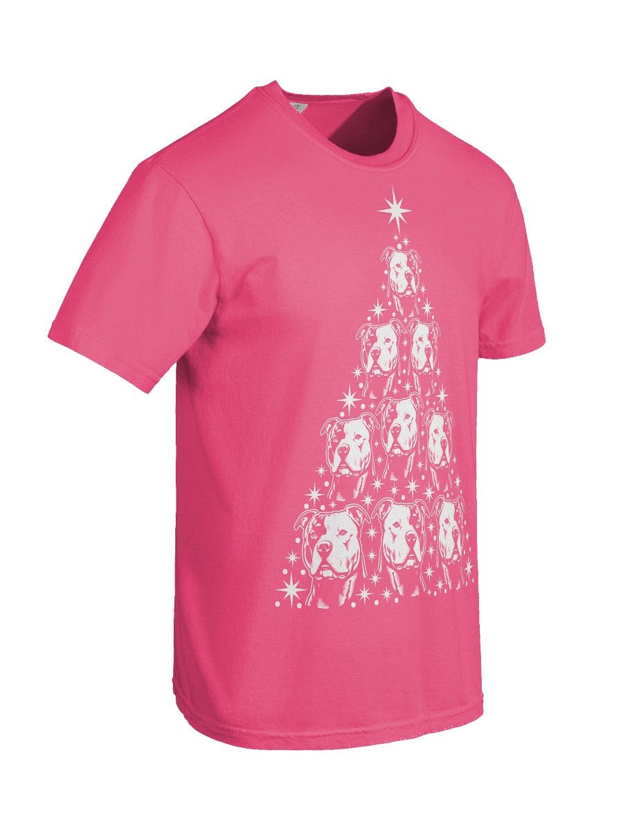 American Staffordshire Terrier(2) Christmas Tree T-Shirt product image (48)