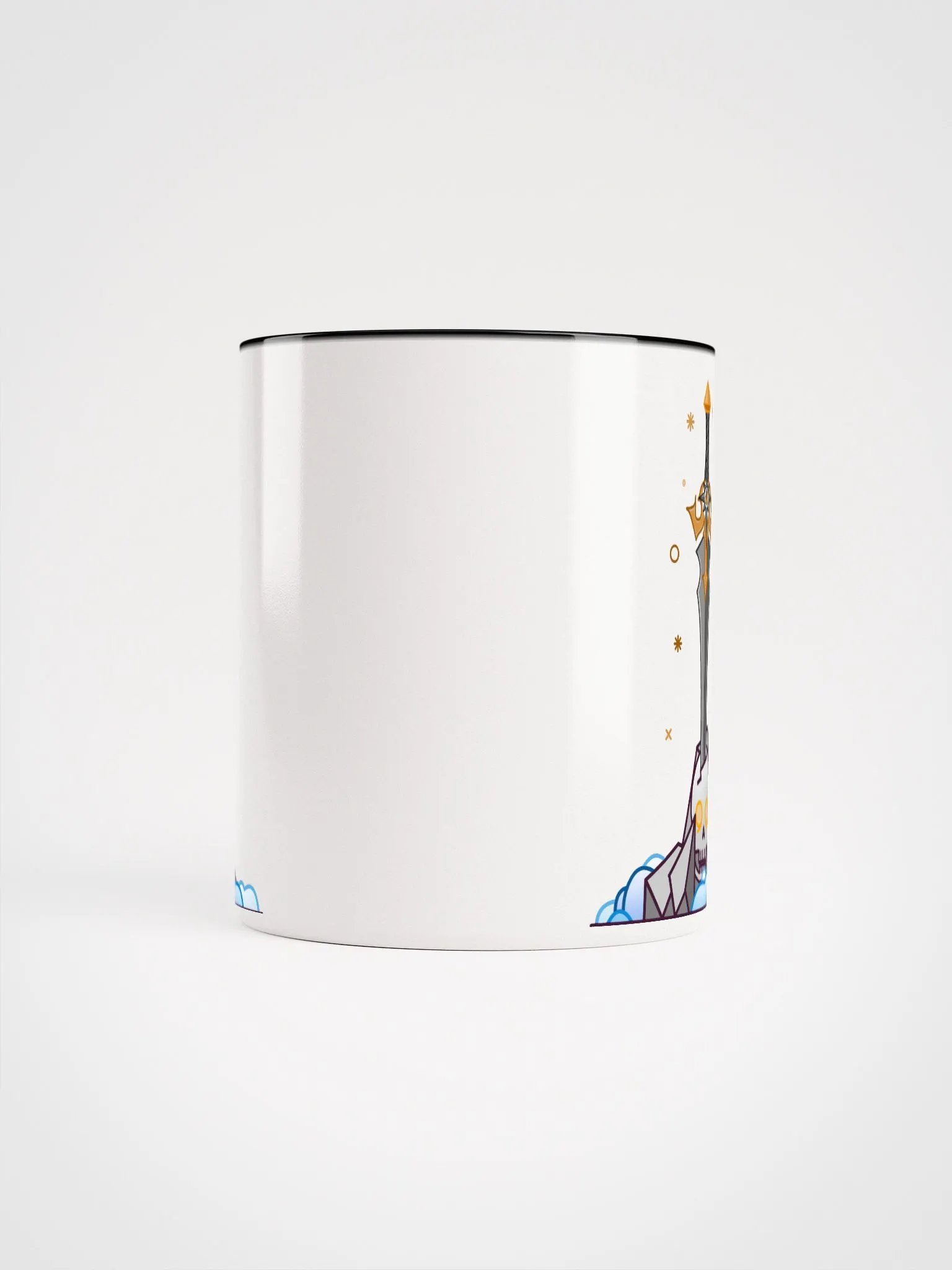 Sword in the Skull - Argent Variation - Ceramic Mug w/Color product image (5)