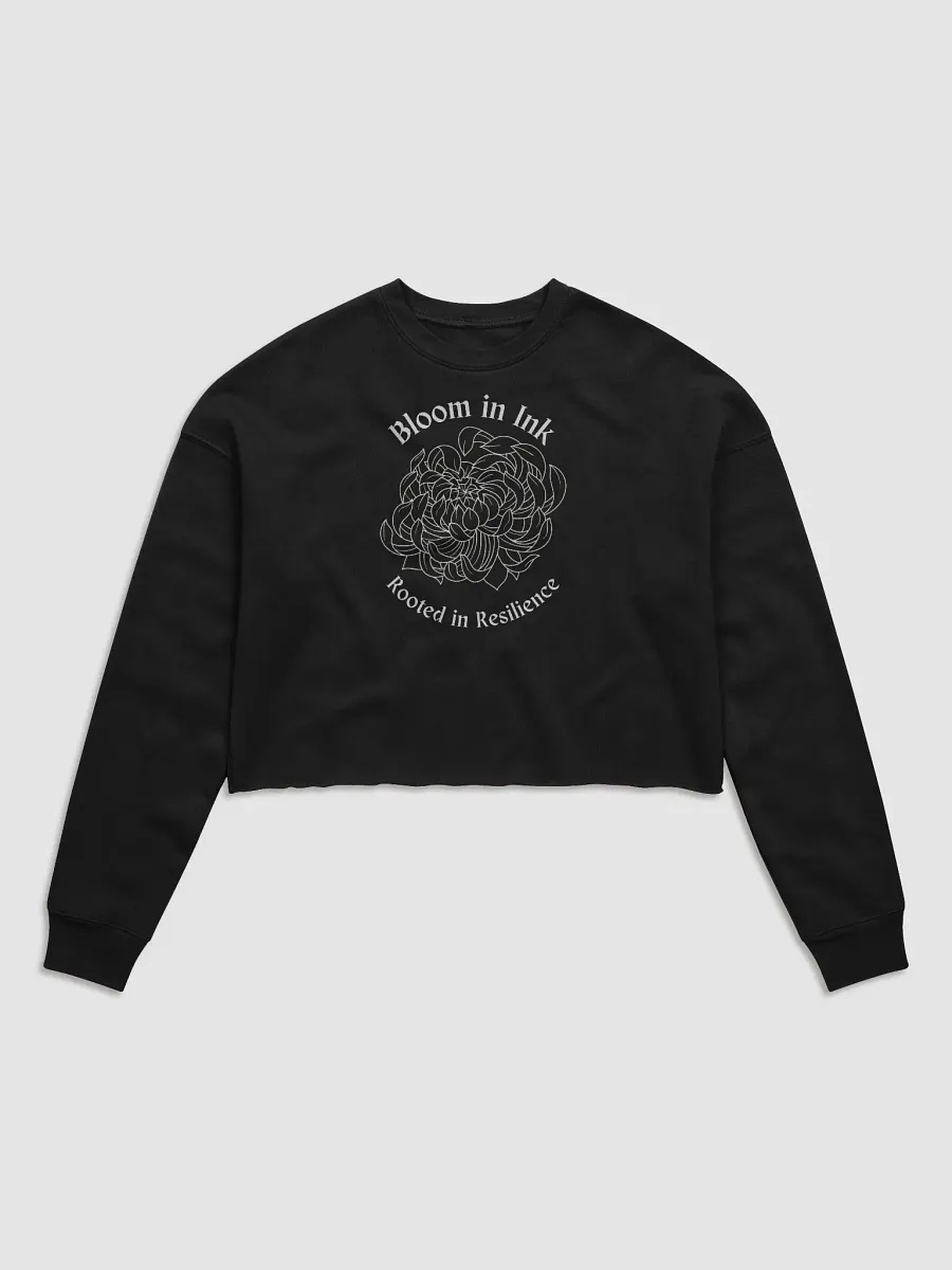 "Bloom in Ink" Peony Cropped Sweater product image (1)