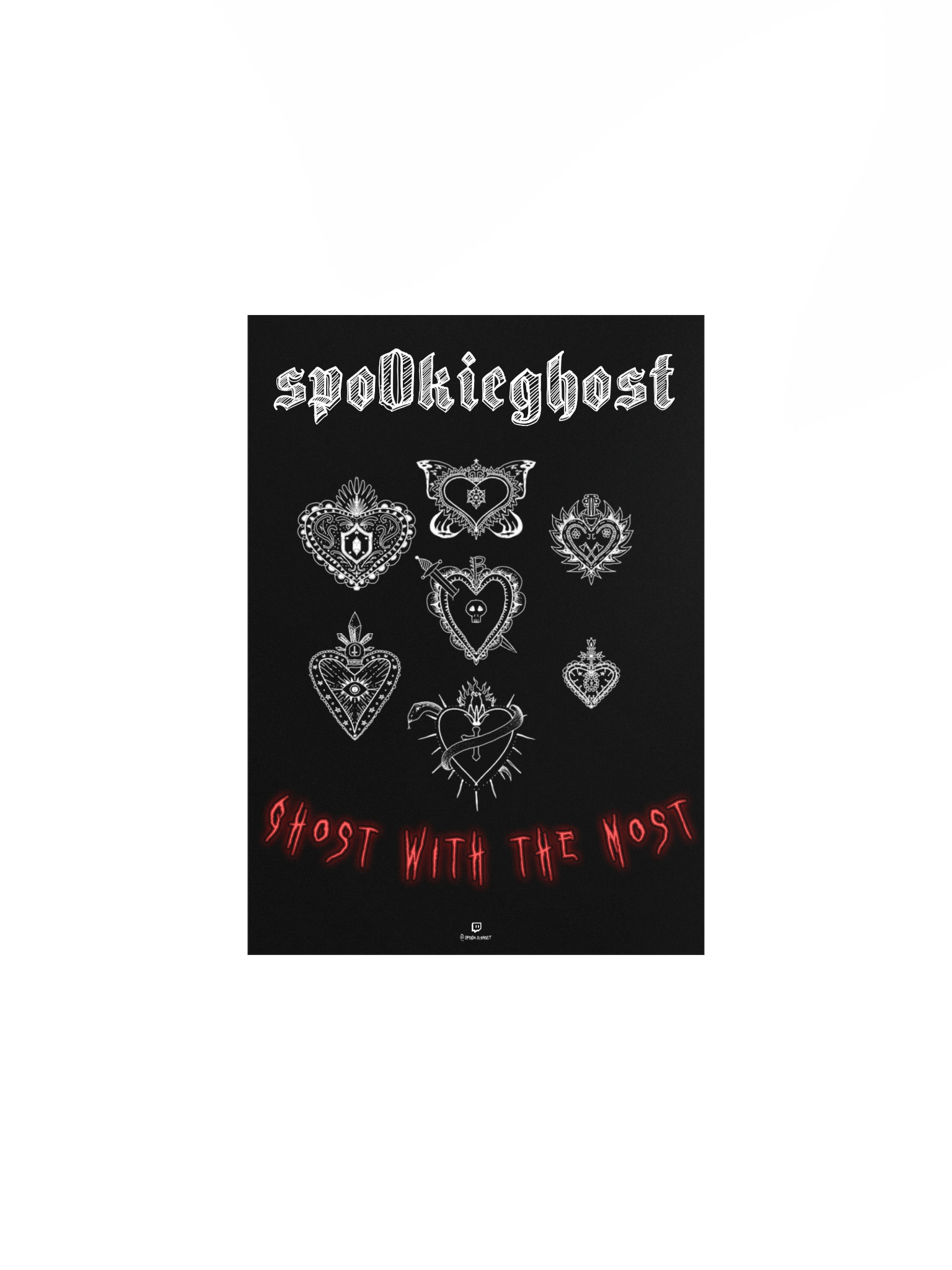 spo0kieghost "SACRED HEARTS" poster product image (2)