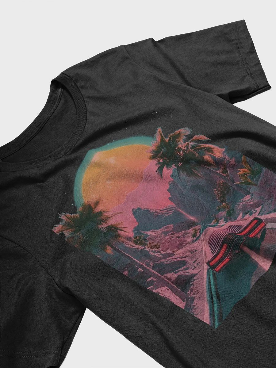 Neon Sunset Drive (Black/White T-shirt) product image (3)