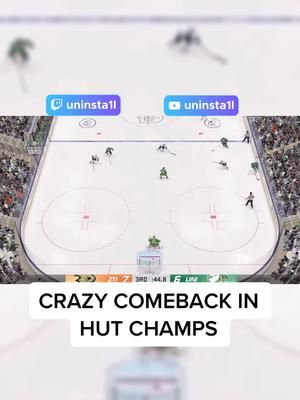 CRAZY COMEBACK IN HUT CHAMPS #nhl23 #Hut #nhl #hockey #xbox #playstation #fyp