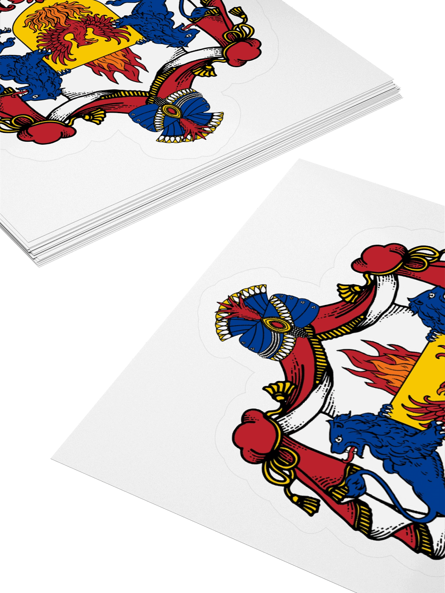 The Flameborn Phoenix Crest Kiss Cut Sticker product image (4)