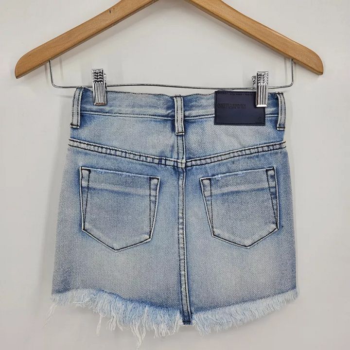 New One Teaspoon Antique High Waist Mini Skirt Girls 10-12 Blue 2020 product image (2)