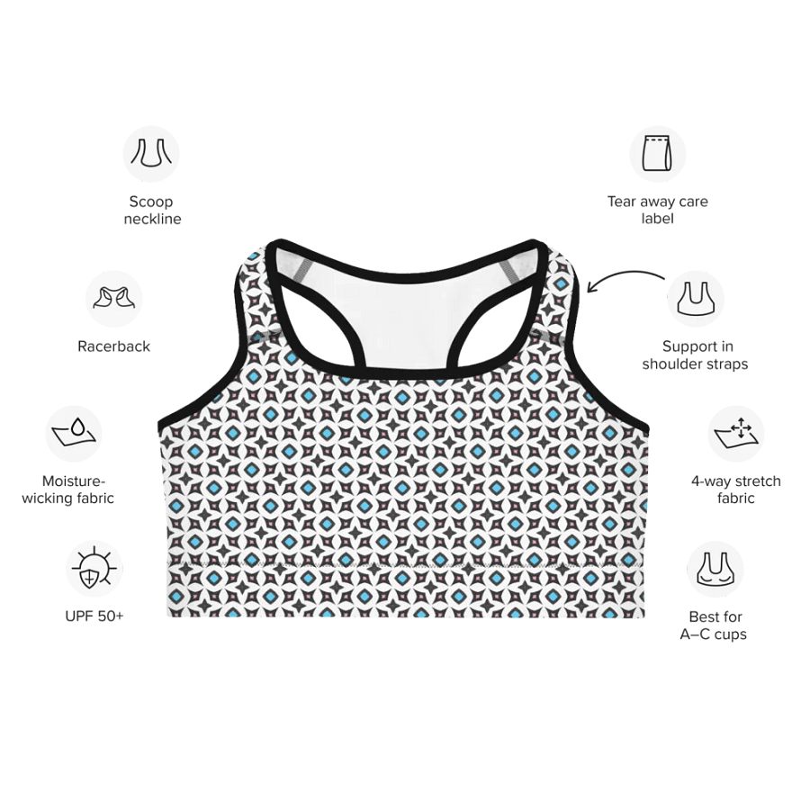 Trans Abstract (3) - Sports Bra product image (7)