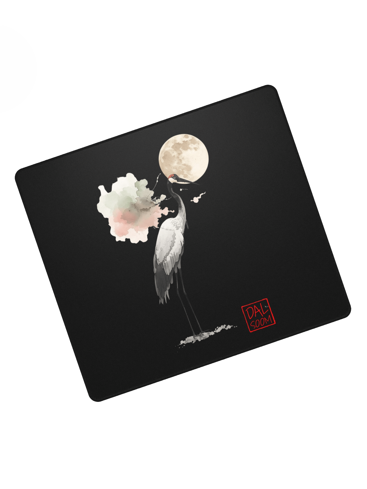 Moonlit Crane Gaming Mouse Pad product image (5)
