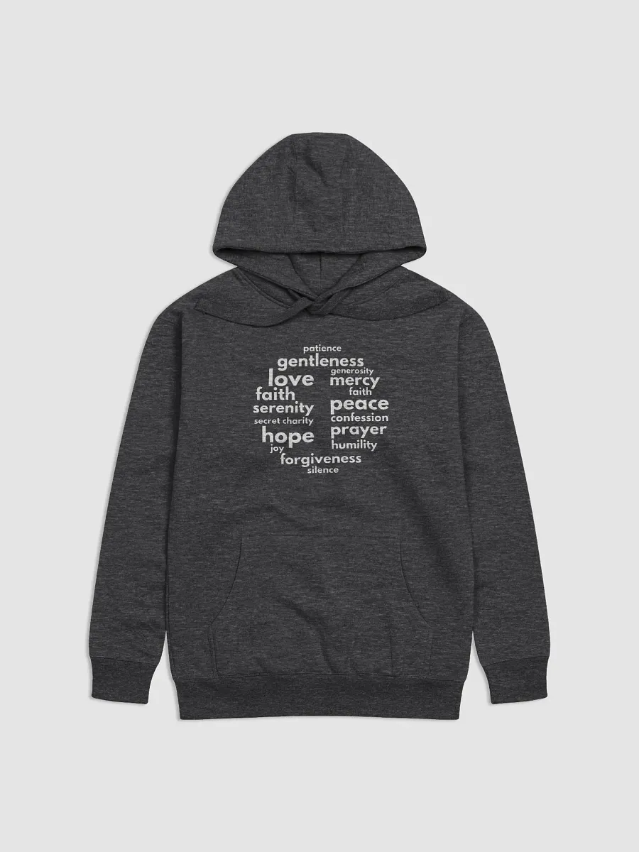 Inspirational Virtues Hoodie with Cross product image (1)