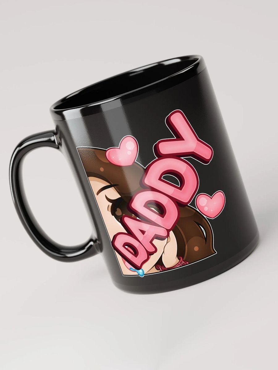 Daddy Emote Black Glossy Mug! product image (6)
