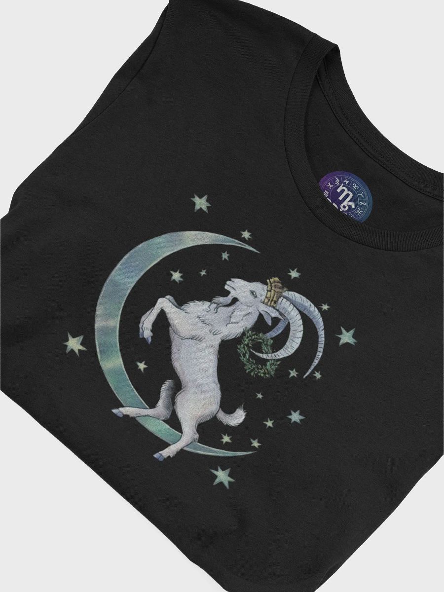 Unisex Capricorn Zodiac T-Shirt - Enchanting Goat and Celestial Design, Astrology Gift product image (7)