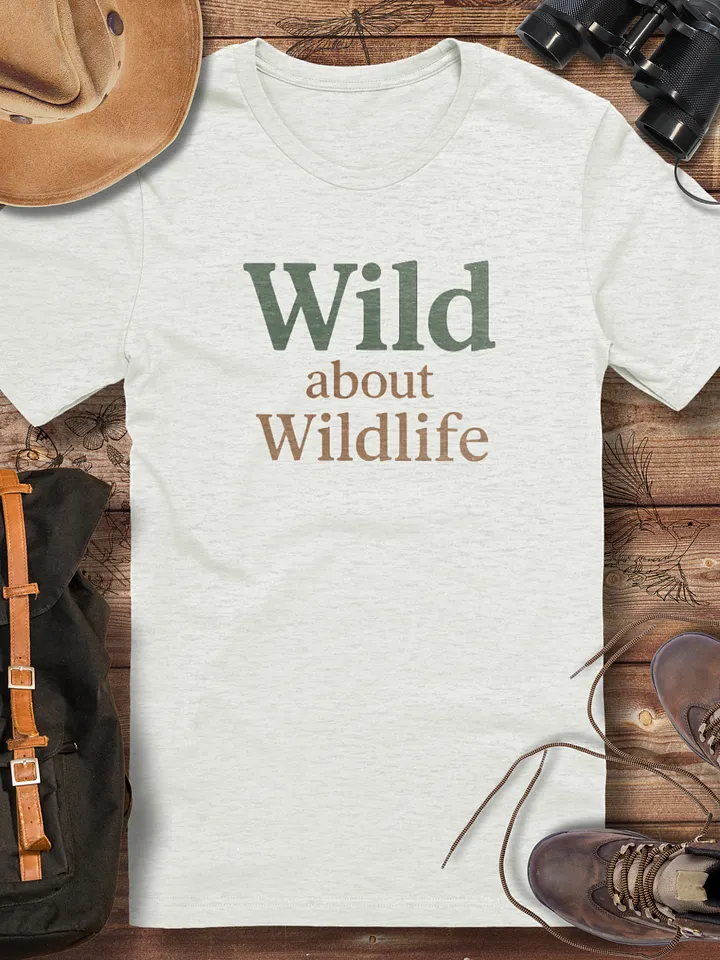 Wild about Wildlife T-shirt, Wildlife Conservation Tee, Nature Lover T-shirt product image (6)