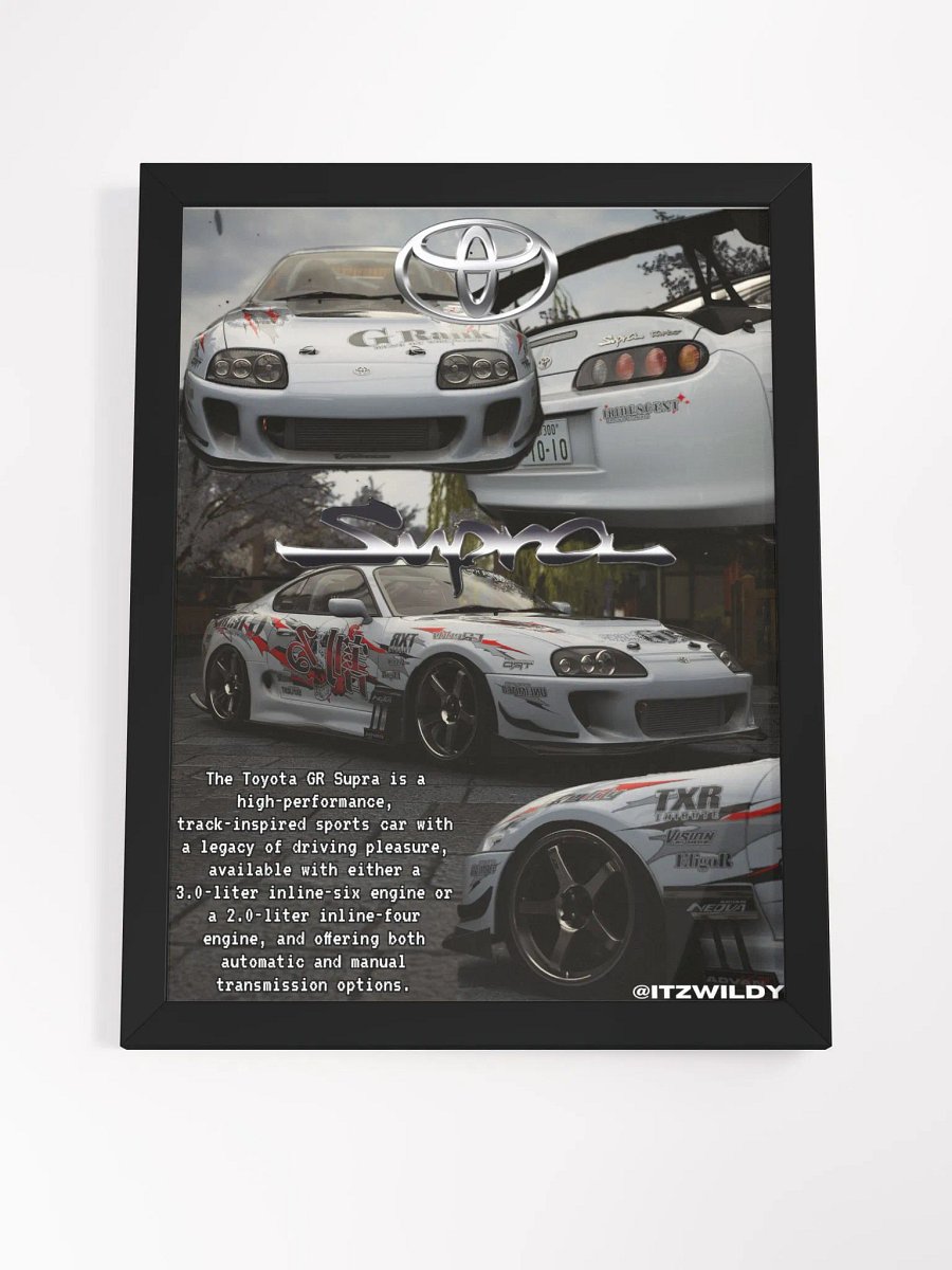 JDM Legends Toyota Supra Decal Poster product image (4)