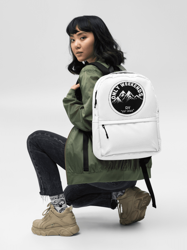 Only Weekends RV logo Backpack product image (1)