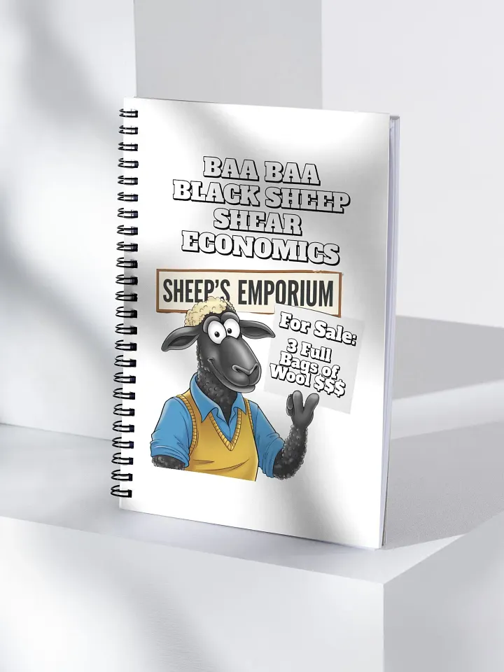 Baa Baa Black Sheep - The Entrepreneur - Funny Spiral Notebook product image (1)