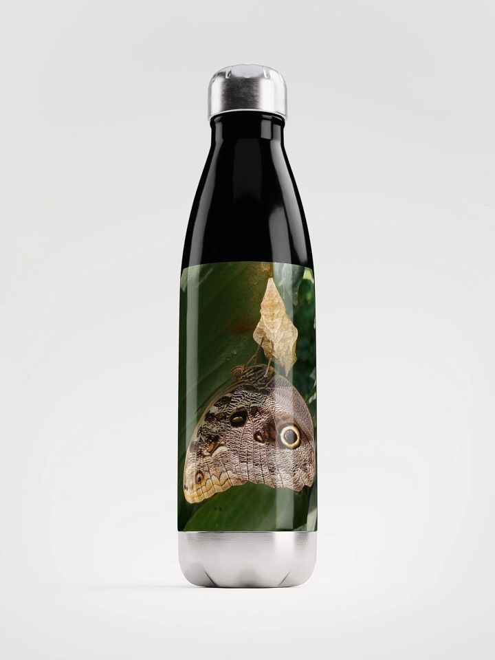 Tropical Owl Butterfly Stainless Steel Water Bottle product image (2)