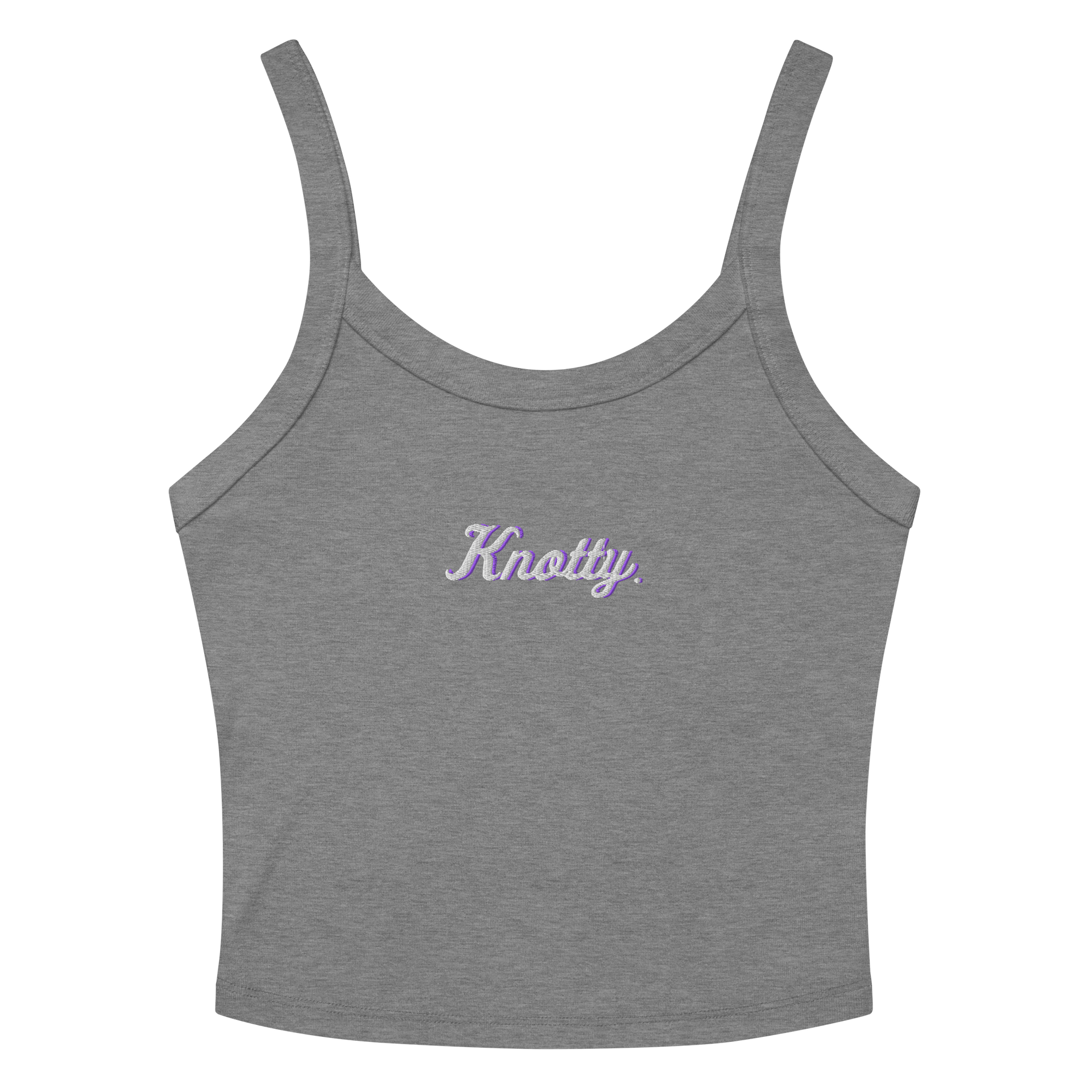 New Edition Women's Micro-Rib Tank Top (Embroidered) product image (2)