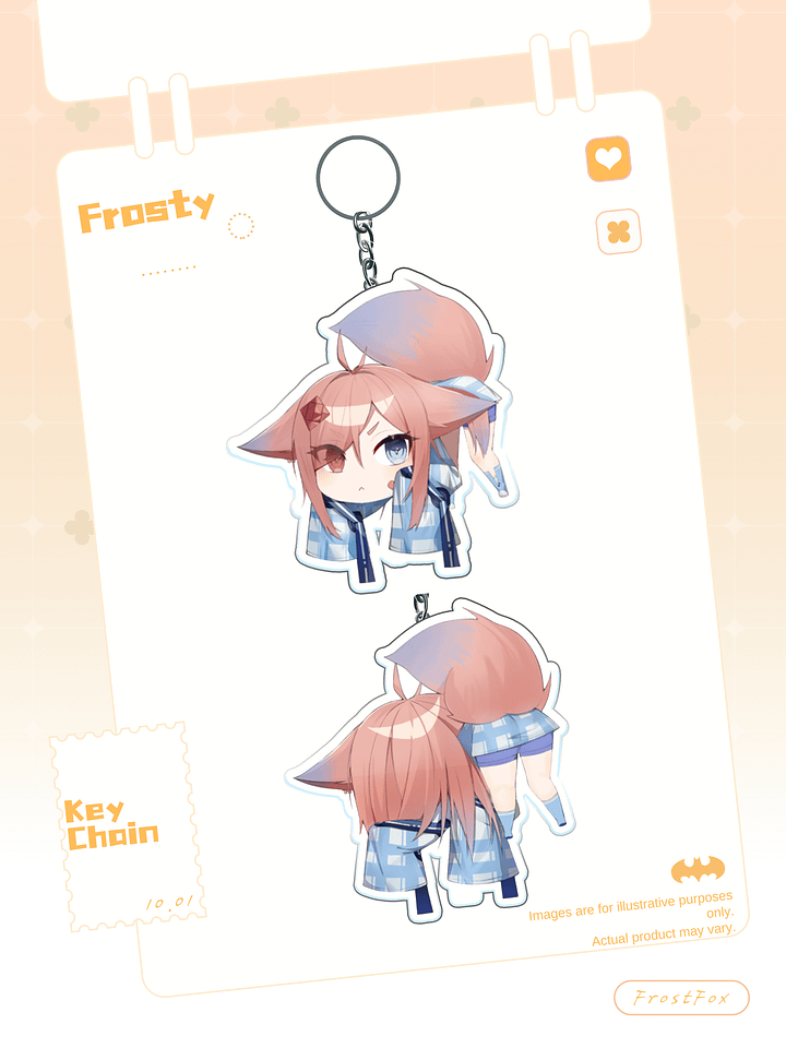 [FROSTY] Frost Fox Acrylic Key Chain product image (1)
