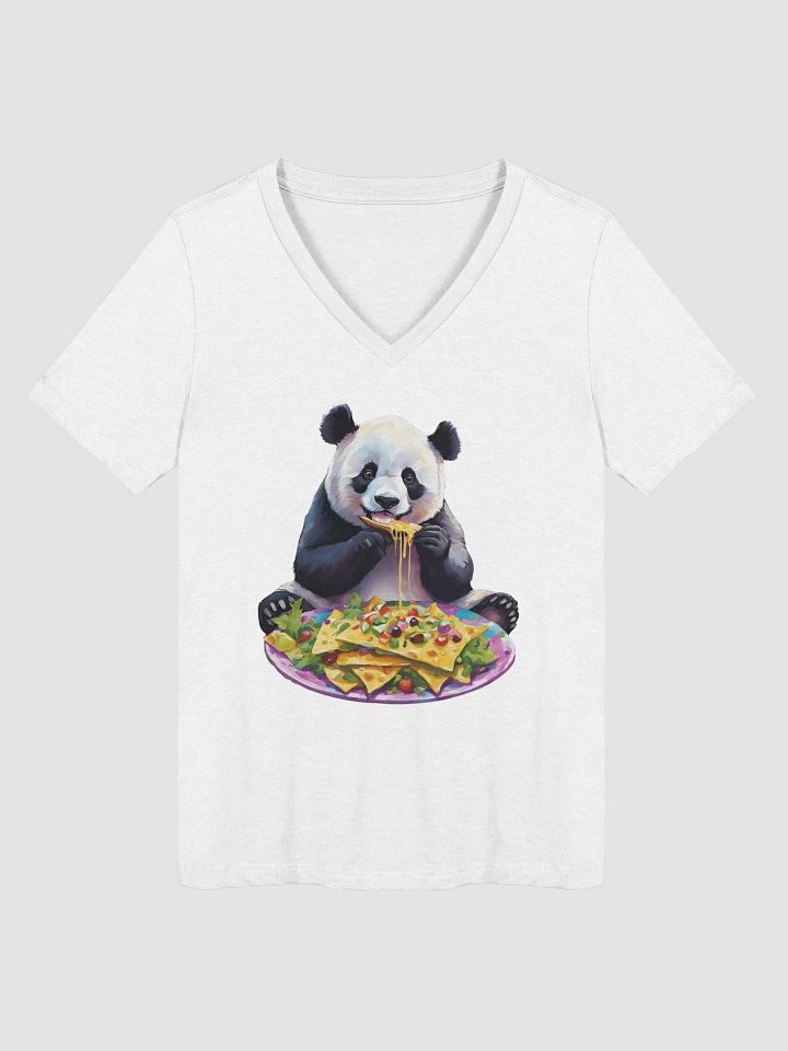 Panda Nacho Party V-Neck T-Shirt product image (1)