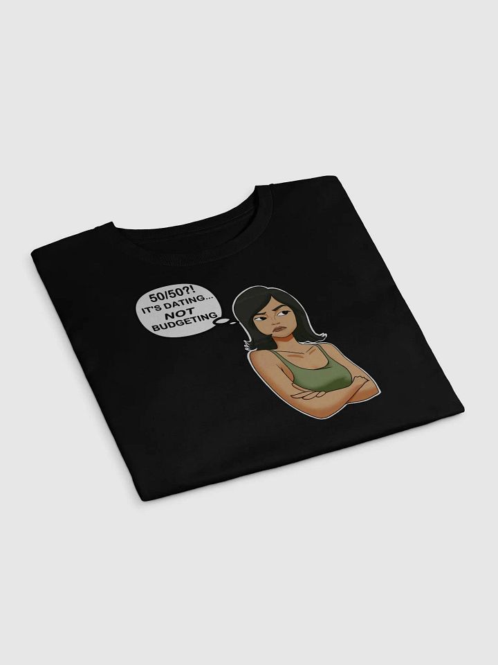 50/50?! Dating... NOT Budgeting! - premium CROP t-shirt product image (2)