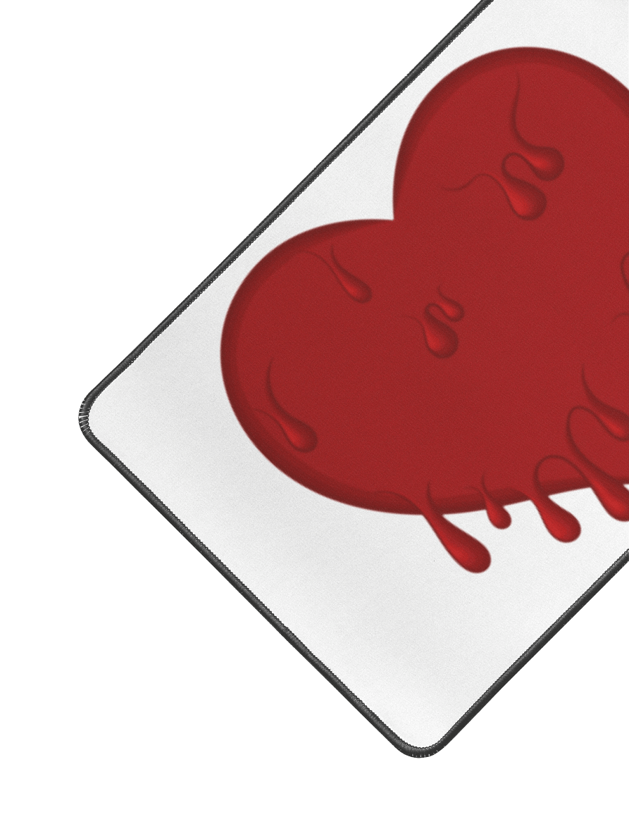 Bloody Heart Desk Mat/Mouse Pad product image (2)