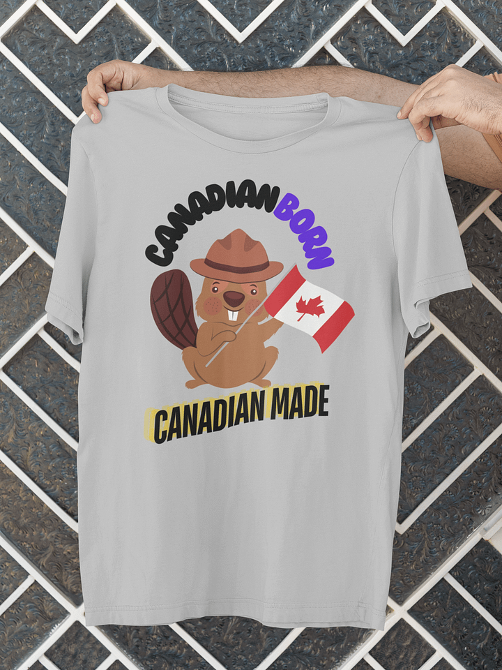 Born Canadian Mad Beaver T-Shirt product image (4)