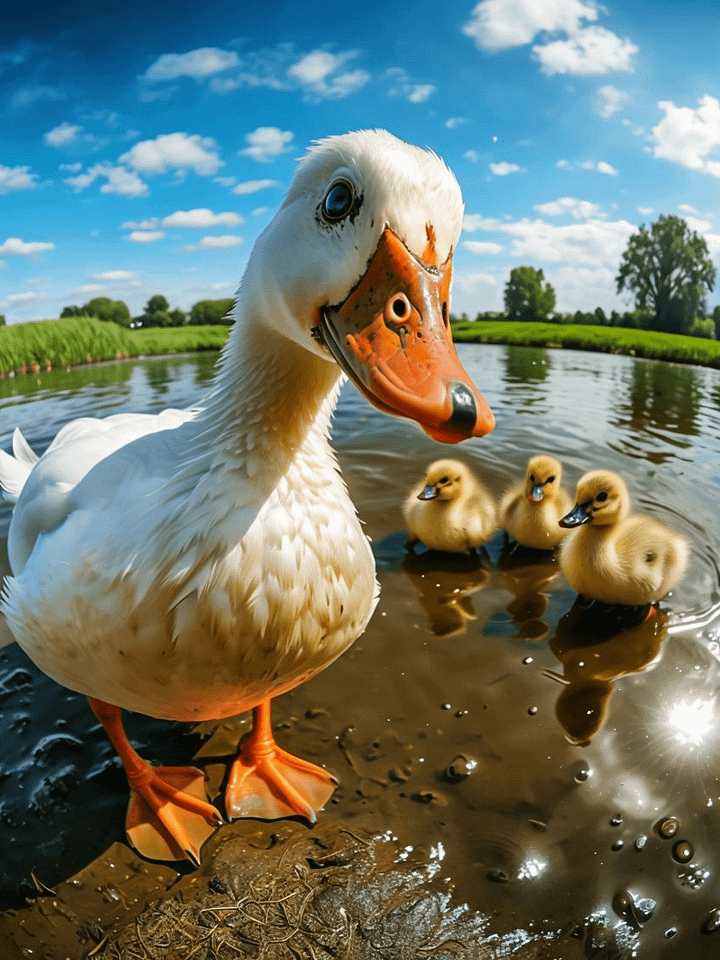 Ducklings in Paradise Framed Poster product image (1)