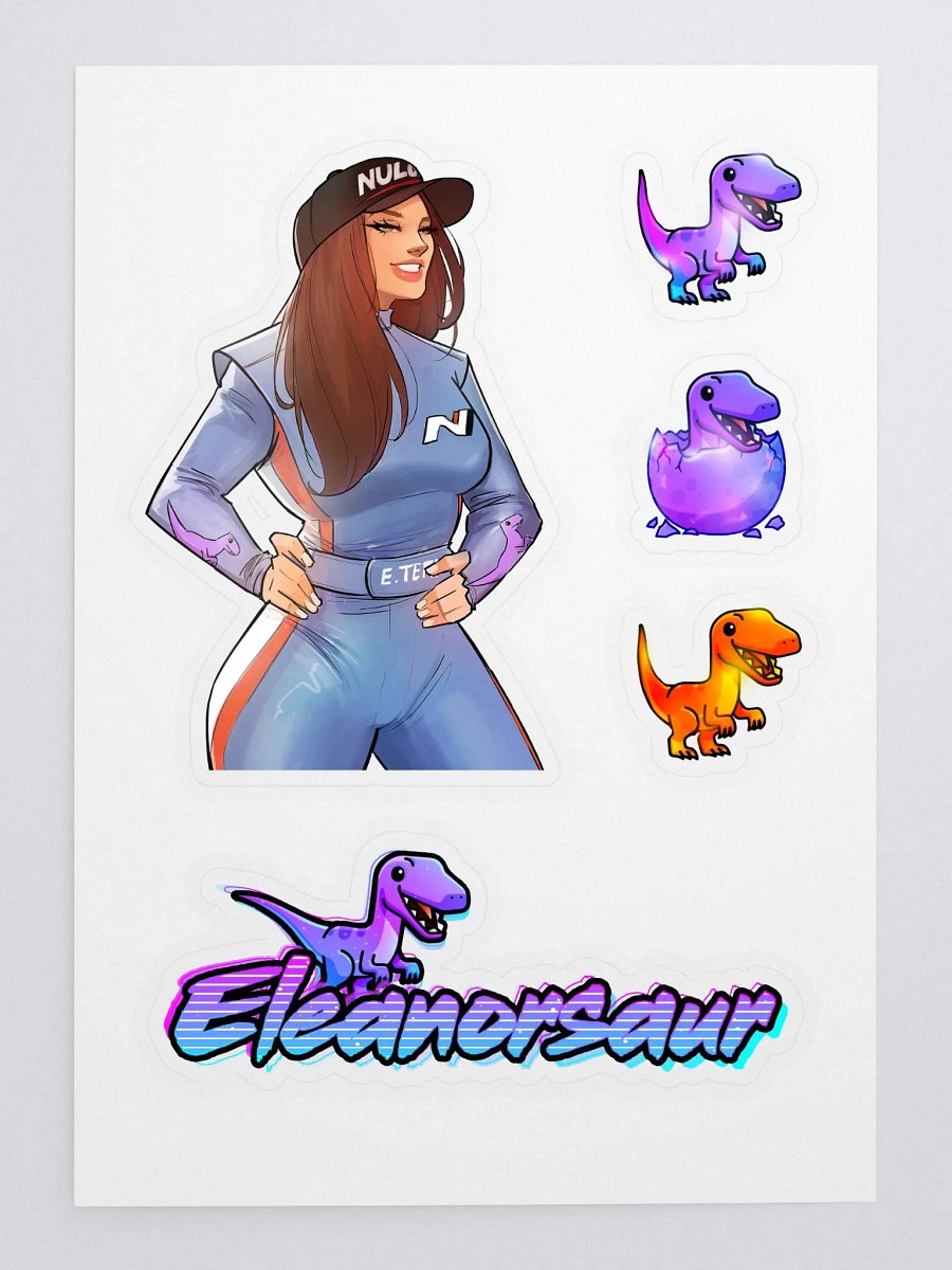 Eleanorsaur Sticker Sheet product image (3)