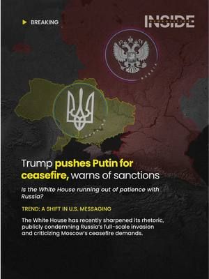 May 9, 2025 | Is White House running out of patience with the Kremlin?  The Trump administration is increasing pressure on Russia, urging President Vladimir Putin to agree to a 30-day ceasefire and negotiate in good faith. In the same social media message, Trump threatened new sanctions and warned both sides to respect the terms of the ceasefire.  #news #breaking #Trump #Russia #Ukraine