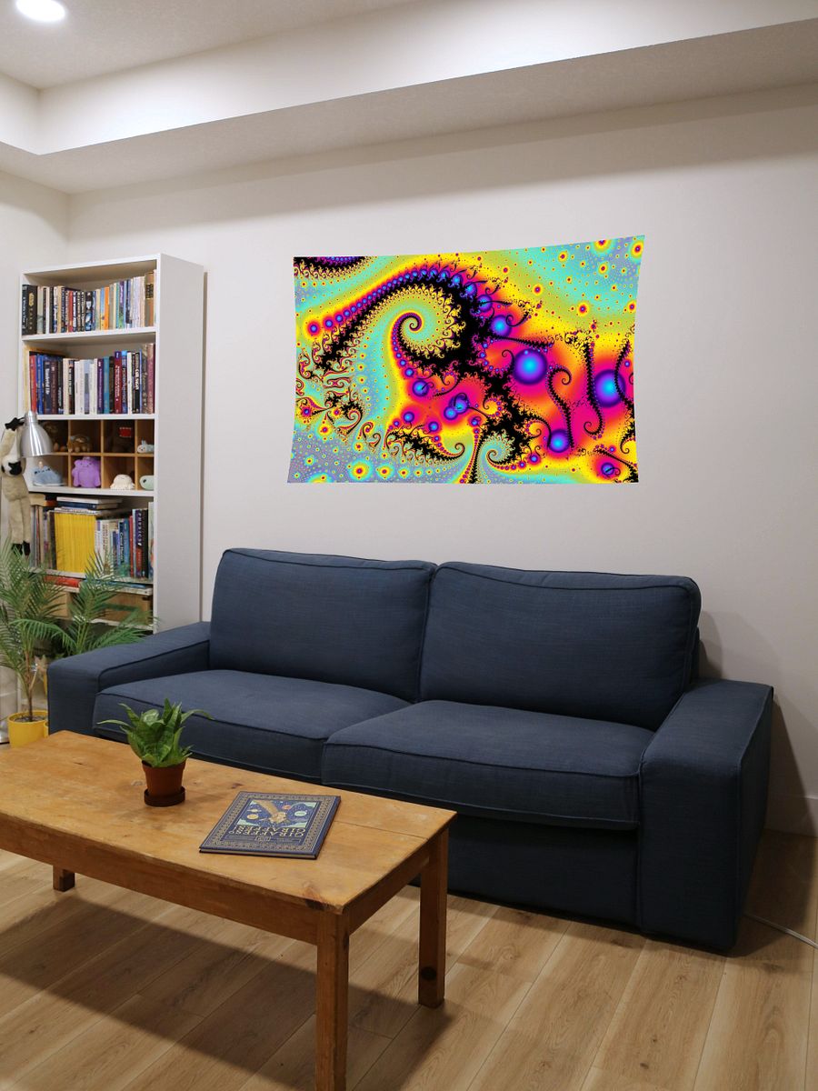 UV fractal tapestry - Purple Pearls product image (6)