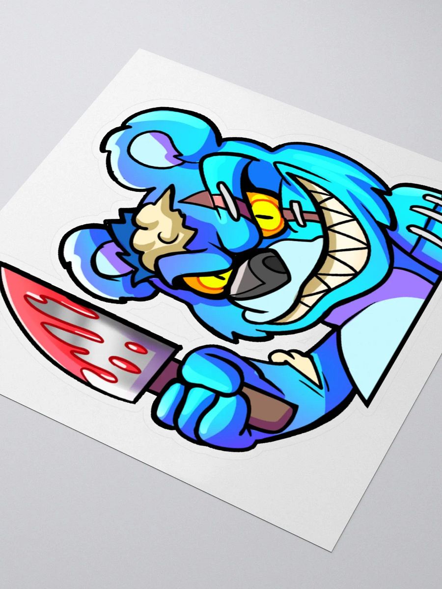 Mr Fluffy Kiss Cut Sticker product image (3)