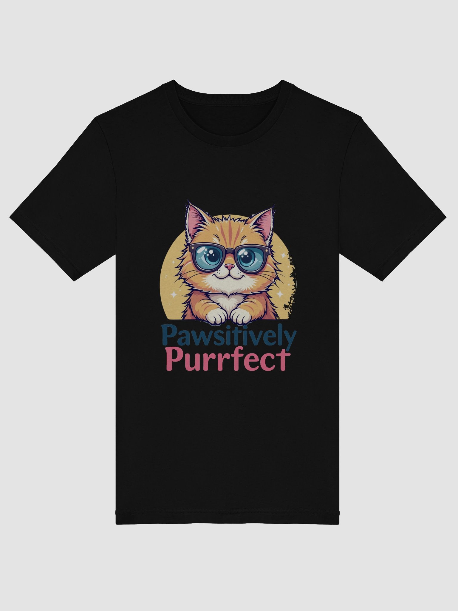 Whimsical Cat with Glasses T-Shirt product image (50)