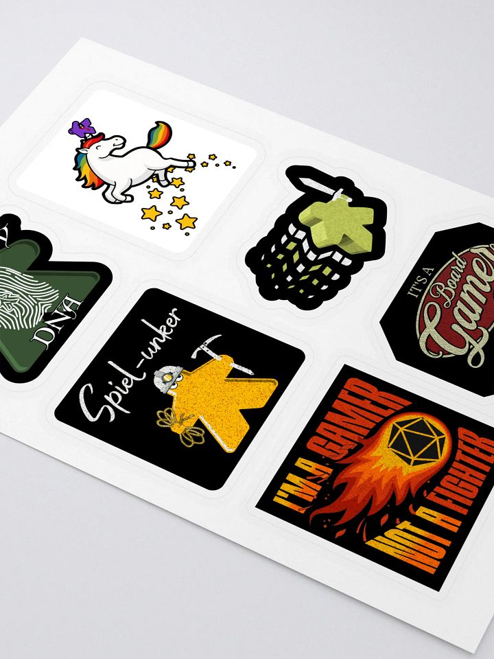 Kiss Cut Sticker Sheet for Board Game Lovers - Collection 1 product image (2)