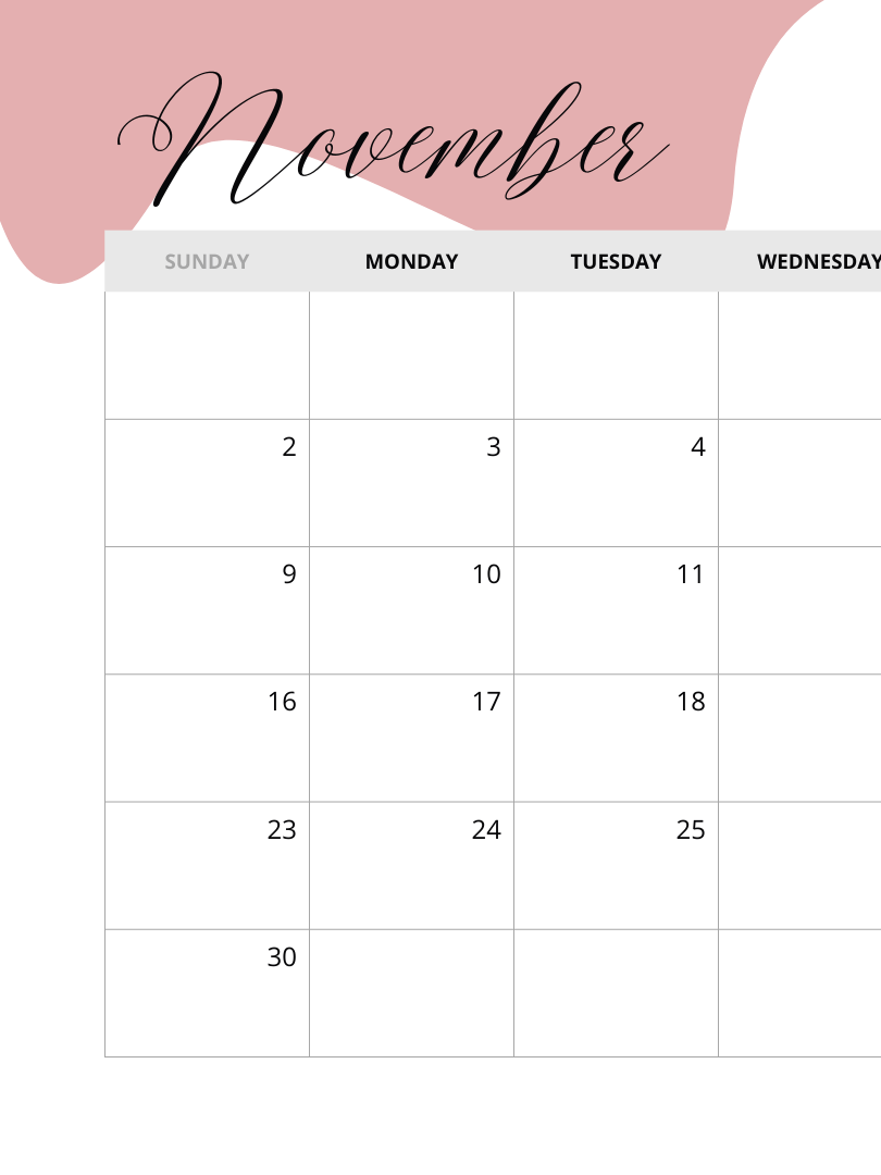 Simple printable 2025 monthly calendar product image (11)