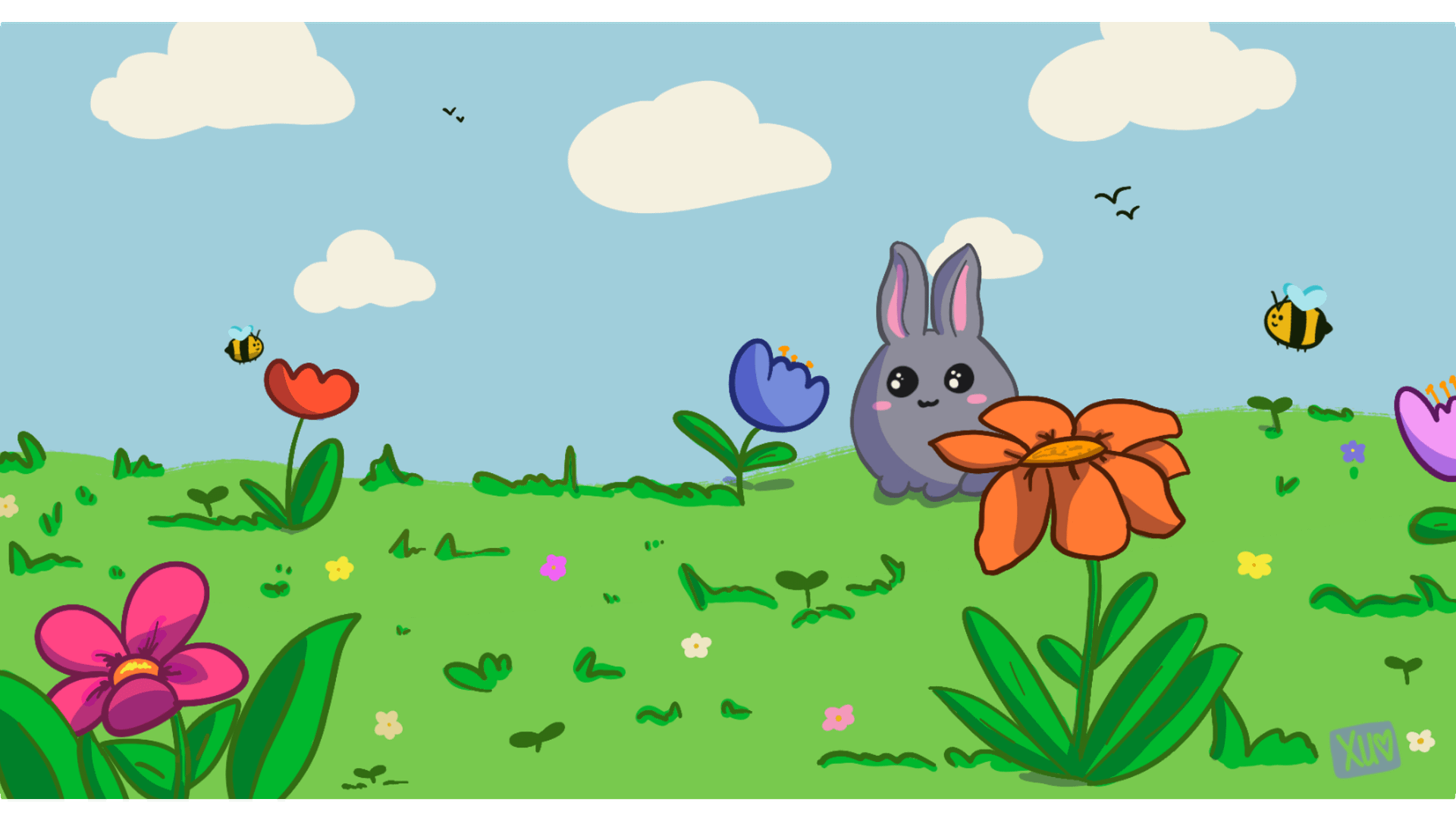 Sweet Spring Day Desk Mat 12" x 22" product image (1)