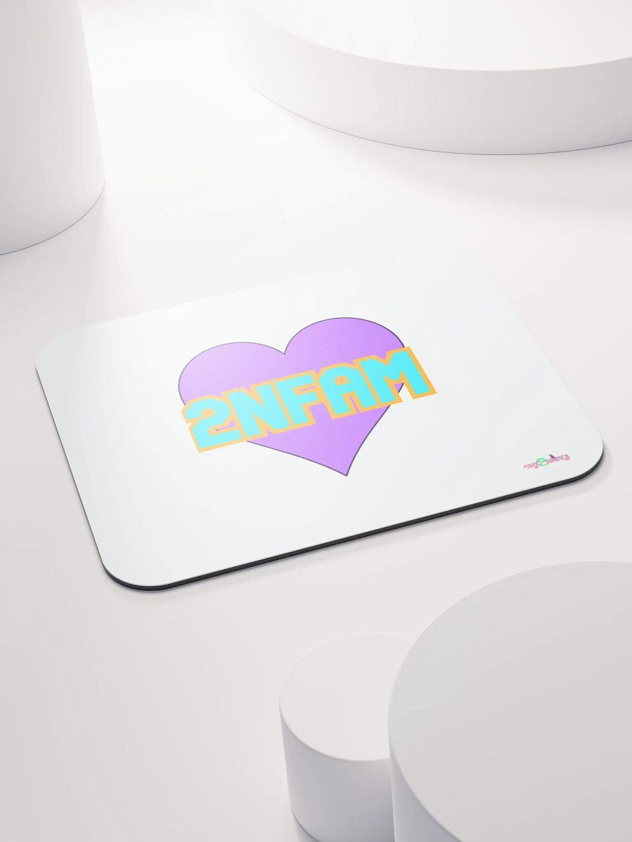 2NFAM Heart Classic Mouse Pad (White) product image (4)
