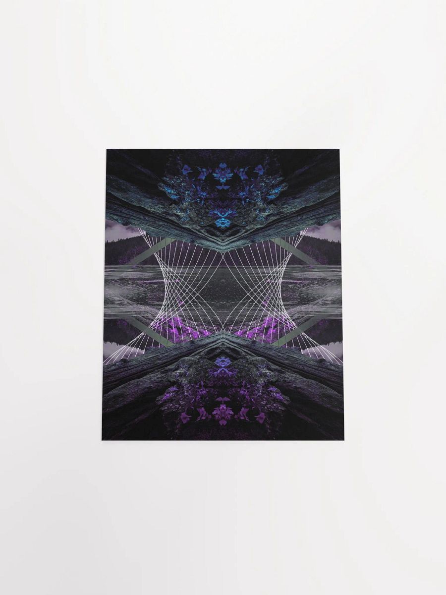 Geometric Art Print - Rainy Lake (Chill) product image (4)