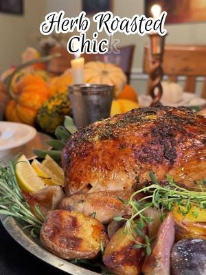 BRB drooling over my Herb Roasted Chicken. 😍 Grocery partner: Kroger DFW. ✨ #cookwithme #roastedchicken #easydinnerideas #chickendinner #sleepyhollow 