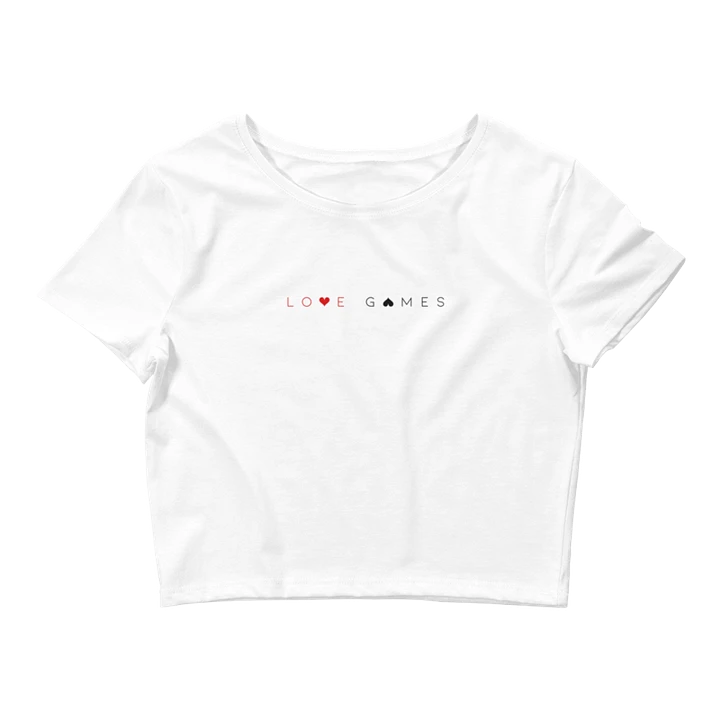 Love Games Women’s Crop Tee - White product image (1)