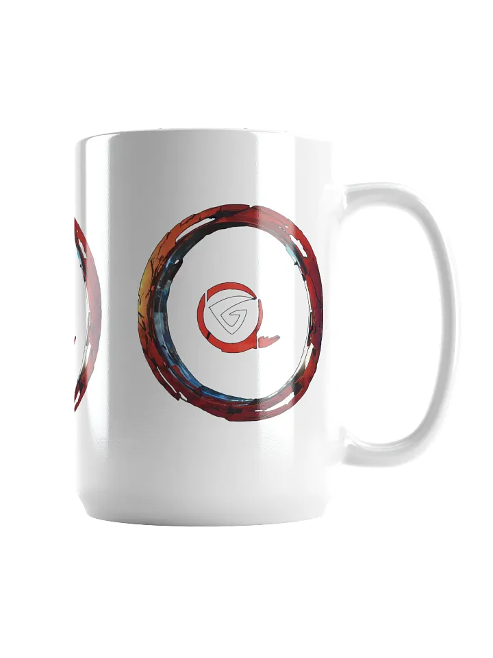 Dynamic Emblem White Mug, Stylish Coffee Cup, Perfect Gift for Any Occasion product image (1)