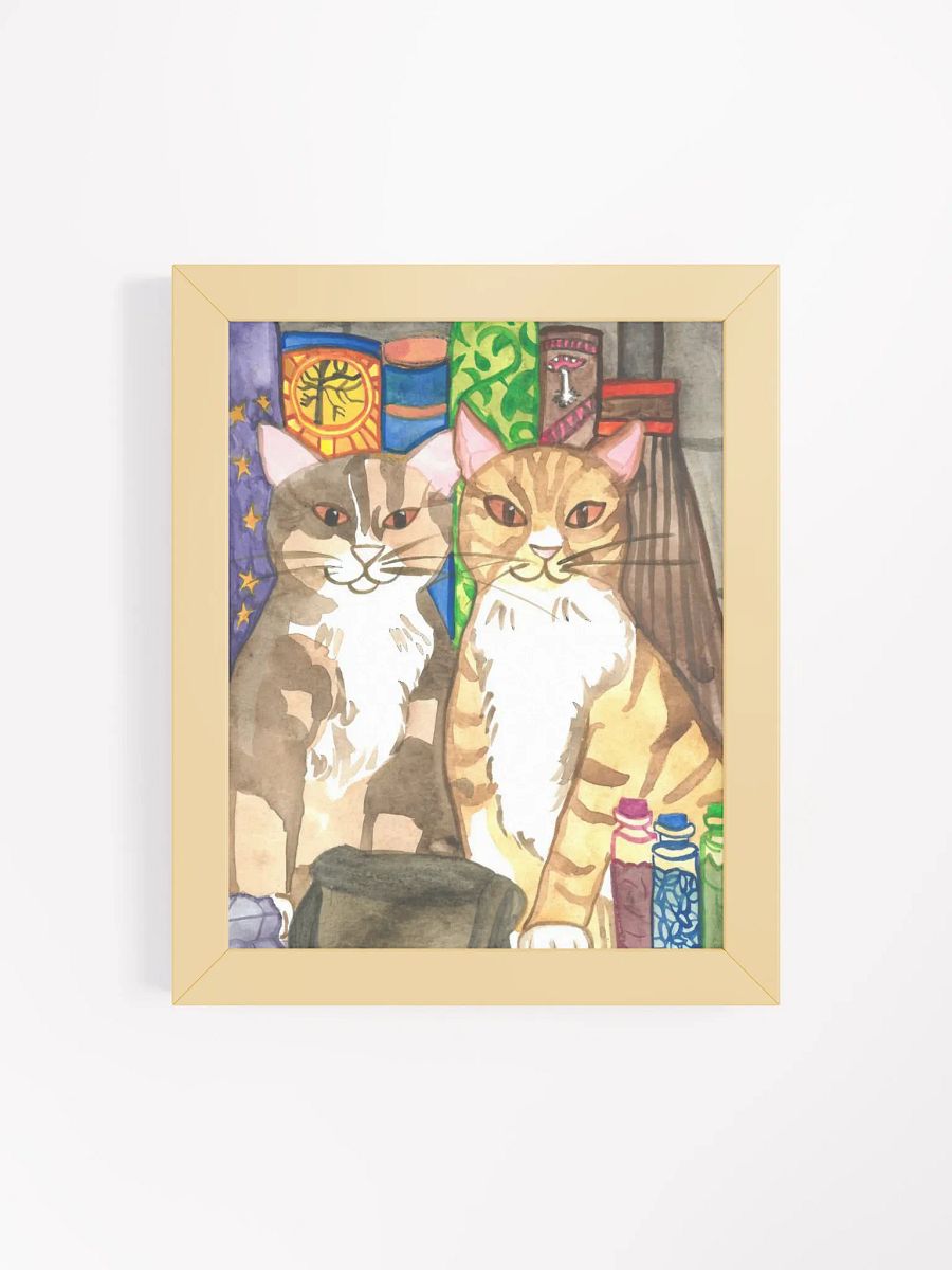 Two Cat Witches Framed Print product image (20)