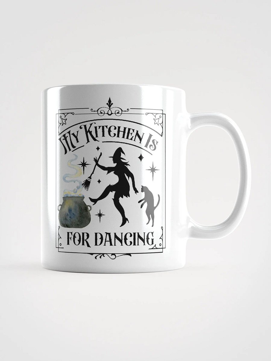 My Kitchen is For Dancing WHITE GLOSSY MUG - Witchy, Kitchen Witch, Magic Kitchen Gift product image (1)
