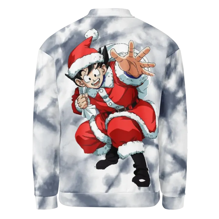 Dragon Ball Z Cloudy Christmas Bomber Jacket product image (2)
