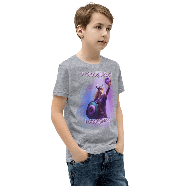 Female Viking Donut Warrior Youth T-Shirt product image (48)