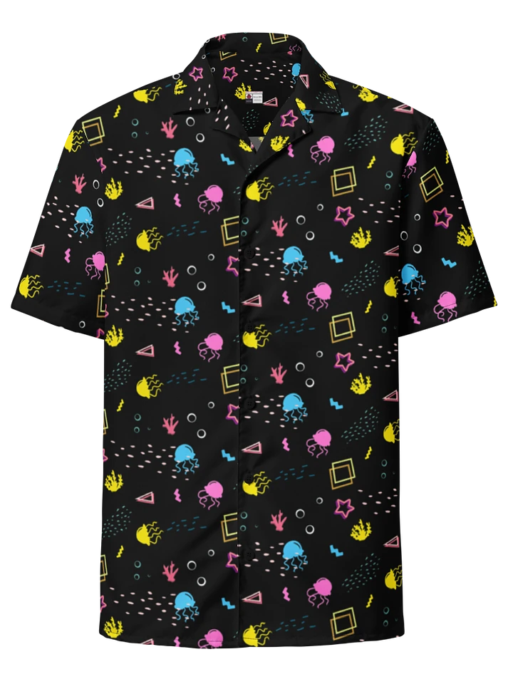 Shifty Seas dark pattern button down shirt product image (1)