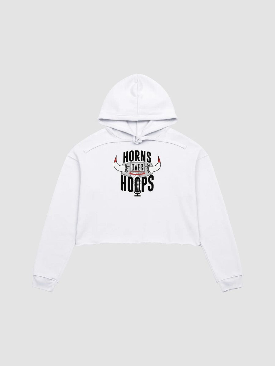 Horns Over Hoops Fusion Crop Hoodie product image (1)