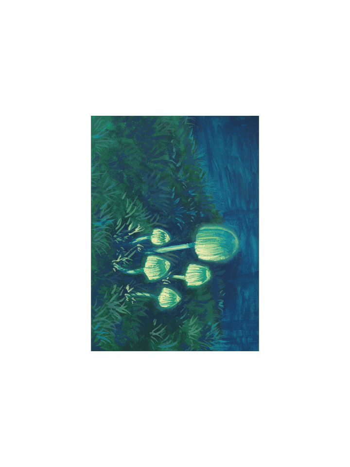 Glowy Mushrooms - Poster Print product image (2)