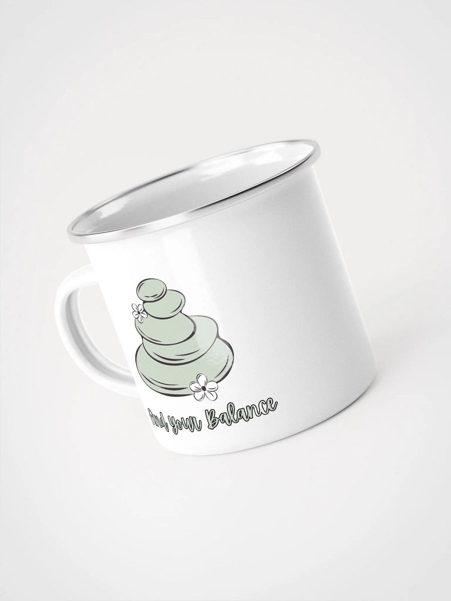 Find Your Balance Enamel Mug, Yoga, Spiritual, Namaste Camping Mug product image (4)