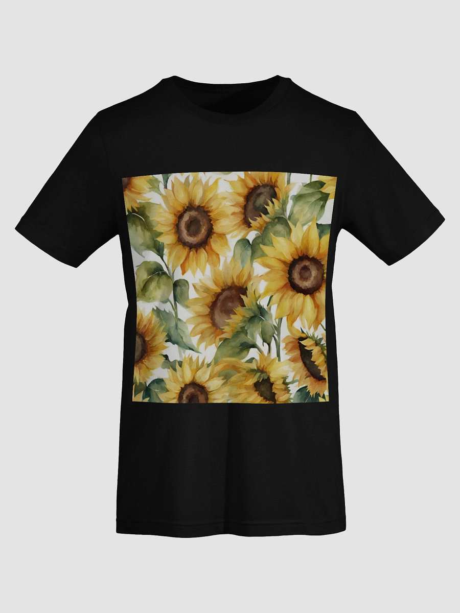 Vibrant Sunflower Watercolor T-Shirt product image (7)