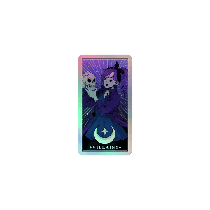 Villainy the Cursed holographic sticker | Villainyvs product image (1)