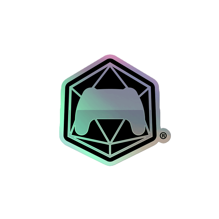 Dice-Controller Icon Holographic Sticker product image (2)
